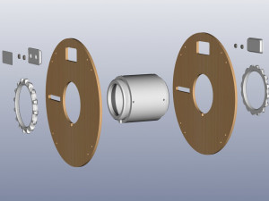 Collapsible reel for plastic V2 3D Принт Модель