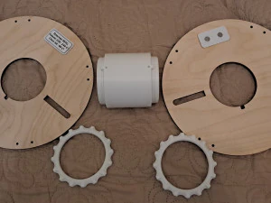 Collapsible reel for plastic V2 3D Print Model
