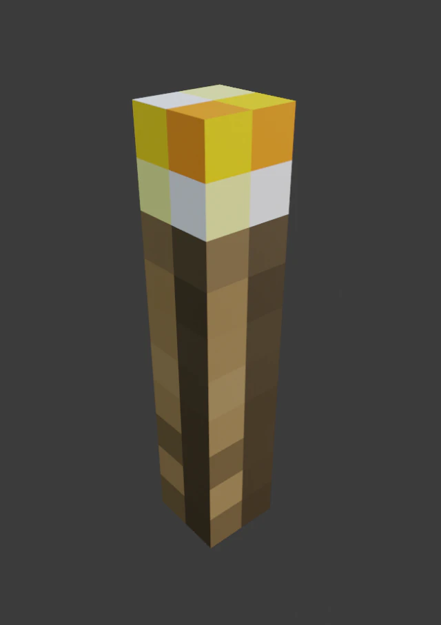 antorcha minecraft Modelo 3D .c4d .max .obj .3ds .fbx .stl .blend 