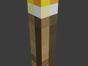 antorcha minecraft Modelo 3D