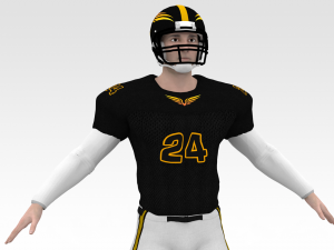 american football player v1 3D-Modell