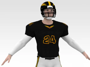american football player v1 3D Model
