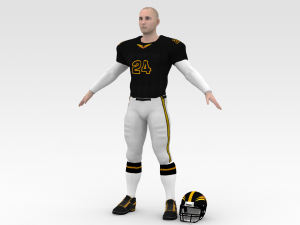 american football player v1 3D-Modell