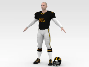 american football player v1 3D Model