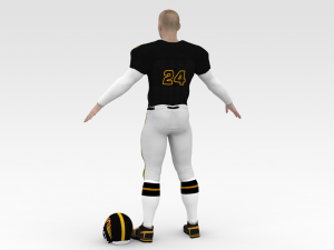 american football player v1 3D-Modell