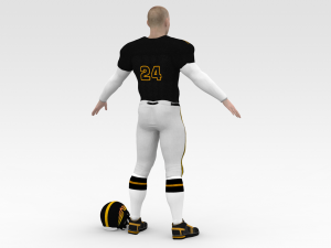 american football player v1 3D-Modell
