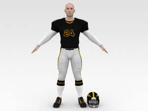 american football player v1 3D-Modell