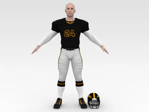 american football player v1 3D Model