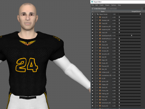 american football player v1 3D-Modell