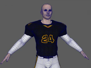 american football player v1 3D Model