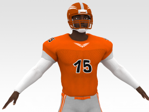 american football player v2 3D Модель