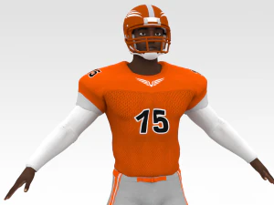 american football player v2 3D Model