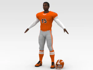 american football player v2 3D Model