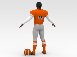 american football player v2 3D Модель