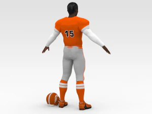 american football player v2 3D Model