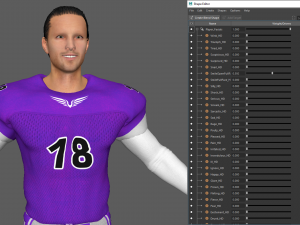 american football player v3 3D Model