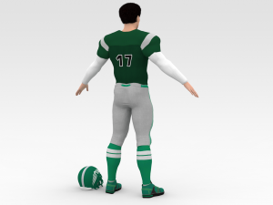 american football player v4 3D Model