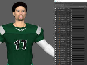 american football player v4 3D Model