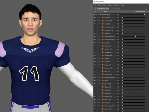 american football player v5 3D Model