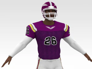 american football player v7 3D Model