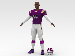 american football player v7 3Dモデル