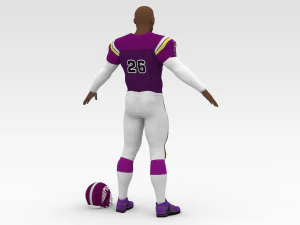 american football player v7 3D Model