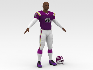 american football player v7 3Dモデル