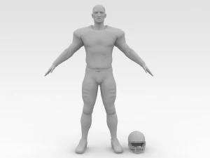 american football player v7 3D Model