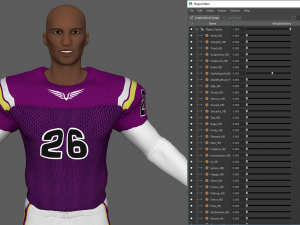 american football player v7 3Dモデル