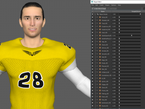 american football player v9 Model 3D