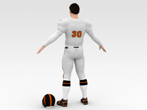 american football player v10 3D Model