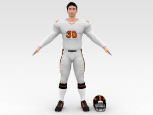 american football player v10 3D Model