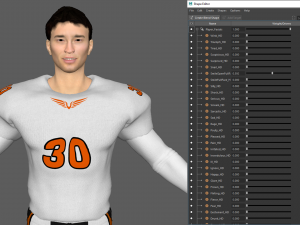 american football player v10 3D Model