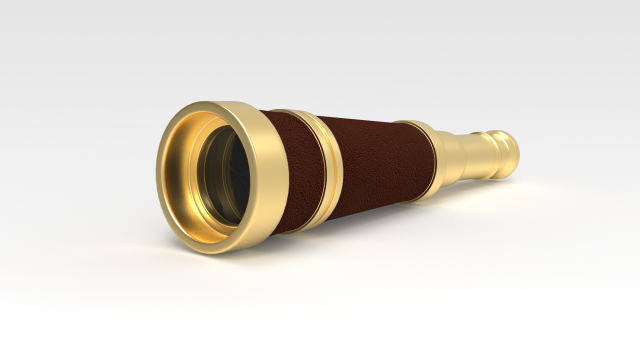 telescope 3D Model .c4d .max .obj .3ds .fbx .stl .blend 
