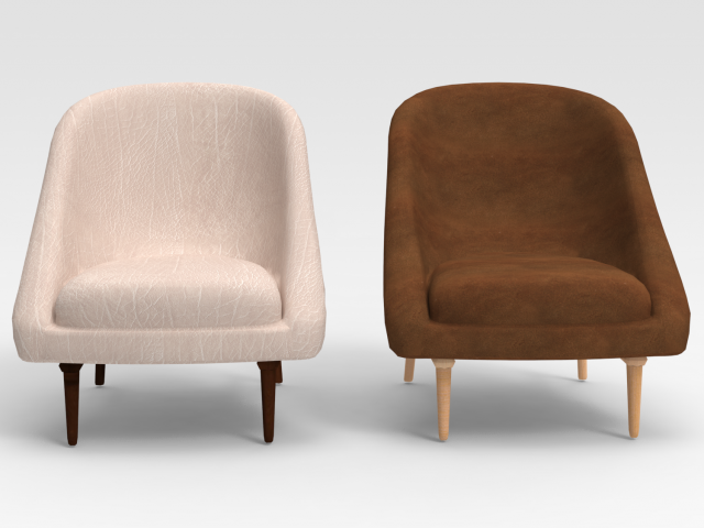 arm chair 3D Model .c4d .max .obj .3ds .fbx .stl .blend 