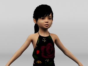 baby girl 3D Model