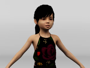 baby girl 3D Model