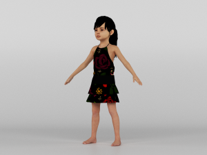 baby girl 3D Model