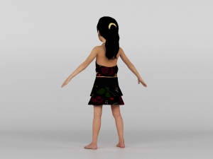 baby girl 3D Model