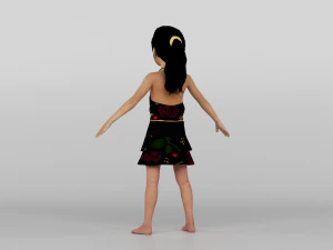 baby girl 3D Model