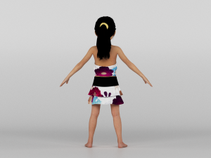 baby girl 3D Model