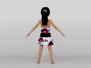baby girl 3D Model