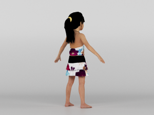 baby girl 3D Model