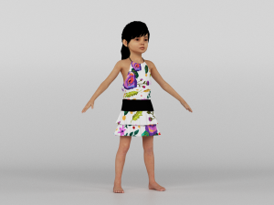 baby girl 3D Model