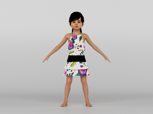baby girl 3D Model