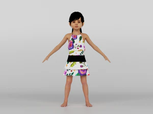 baby girl 3D Model