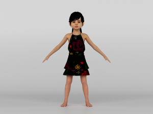 baby girl 3D Model