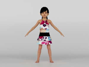 baby girl 3D Model