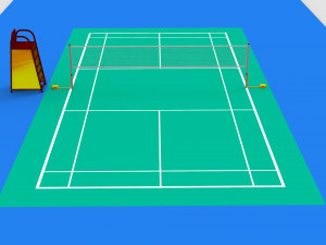 badminton court 3D Model