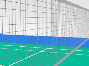 badminton court 3D Model